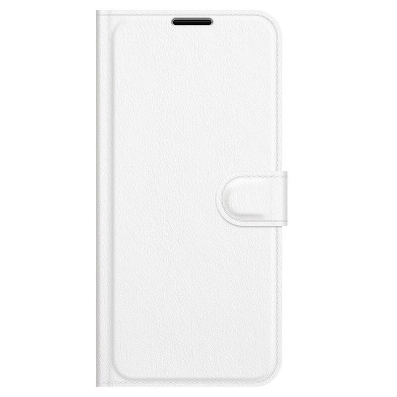 Litchi PU bőr pénztárca tok Samsung Galaxy A03s (166.6 x 75.9 x 9.1mm) - fehér