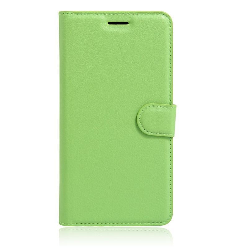 Litchi PU bőr pénztárca tok iPhone SE (2020)/7/8 készülékhez - zöld
