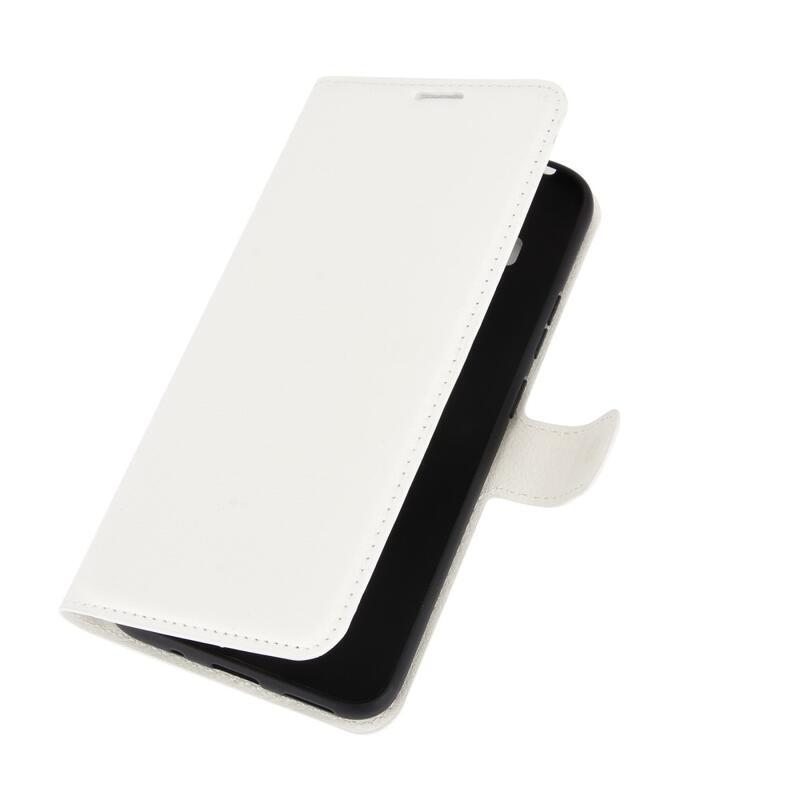 Litchi PU bőr pénztárca tok Nokia 5.4 mobiltelefonhoz - fehér