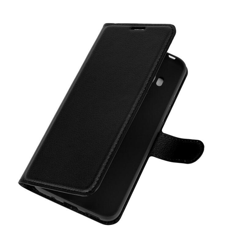 Litchi PU bőr pénztárca tok Nokia 5.4 mobiltelefonhoz - fekete