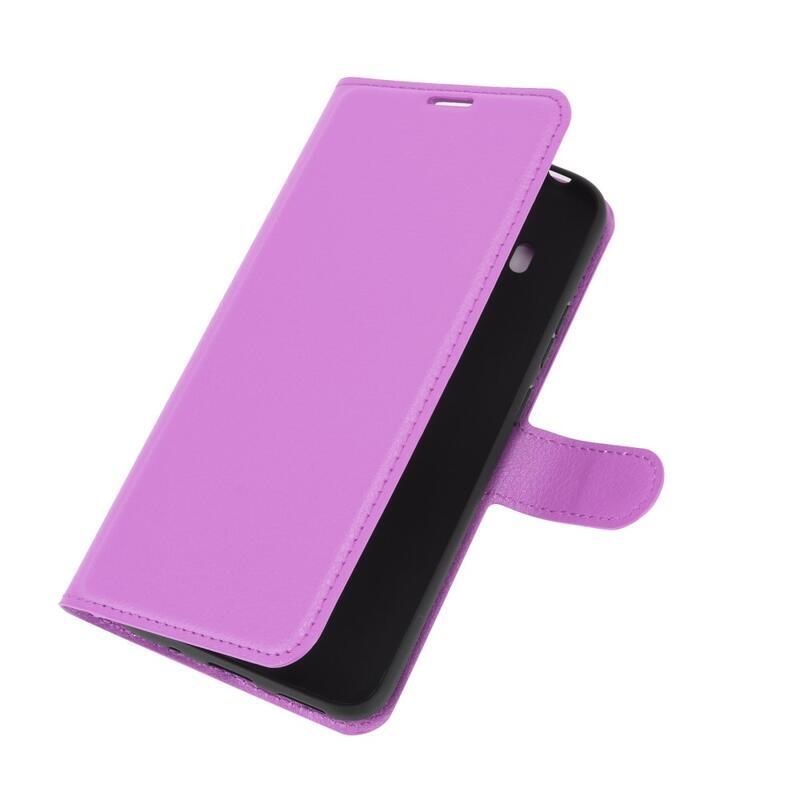 Litchi PU bőr pénztárca tok Nokia 5.4 mobiltelefonhoz - lila