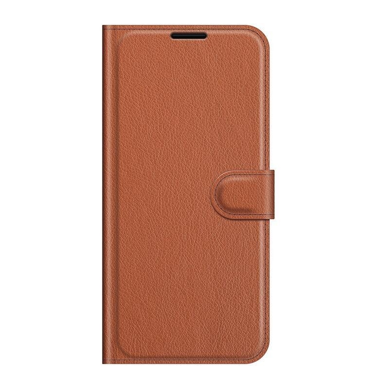 Litchi PU bőr pénztárca tok Xiaomi Mi 11 Lite 4G/5G/Mi 11 Lite 5G NE mobiltelefonhoz - barna