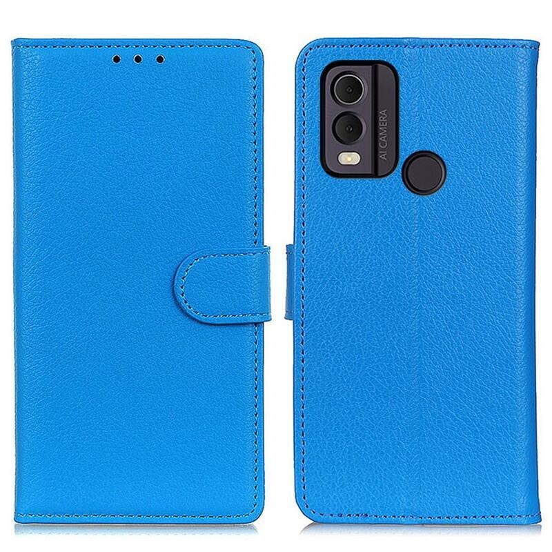 Litchie könyvtáska Nokia C22 készülékhez - kék