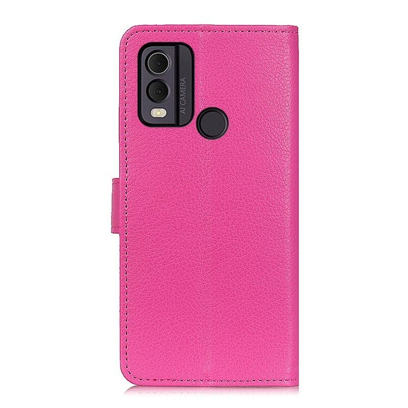 Litchie könyvtáska Nokia C22 készülékhez - rózsaszínű