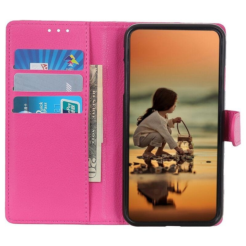 Litchie könyv tok Samsung Galaxy Xcover 6 Pro készülékhez - rózsaszínű