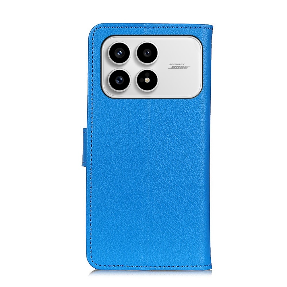 Litchie könyv tok a Xiaomi Poco F8 Pro 5G-hez - kék