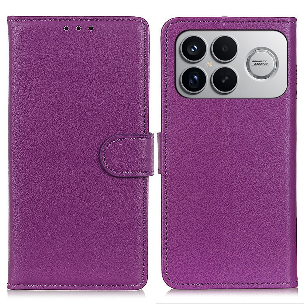 Litchie könyv tok a Xiaomi Poco F8 Ultra 5G-hez - lila