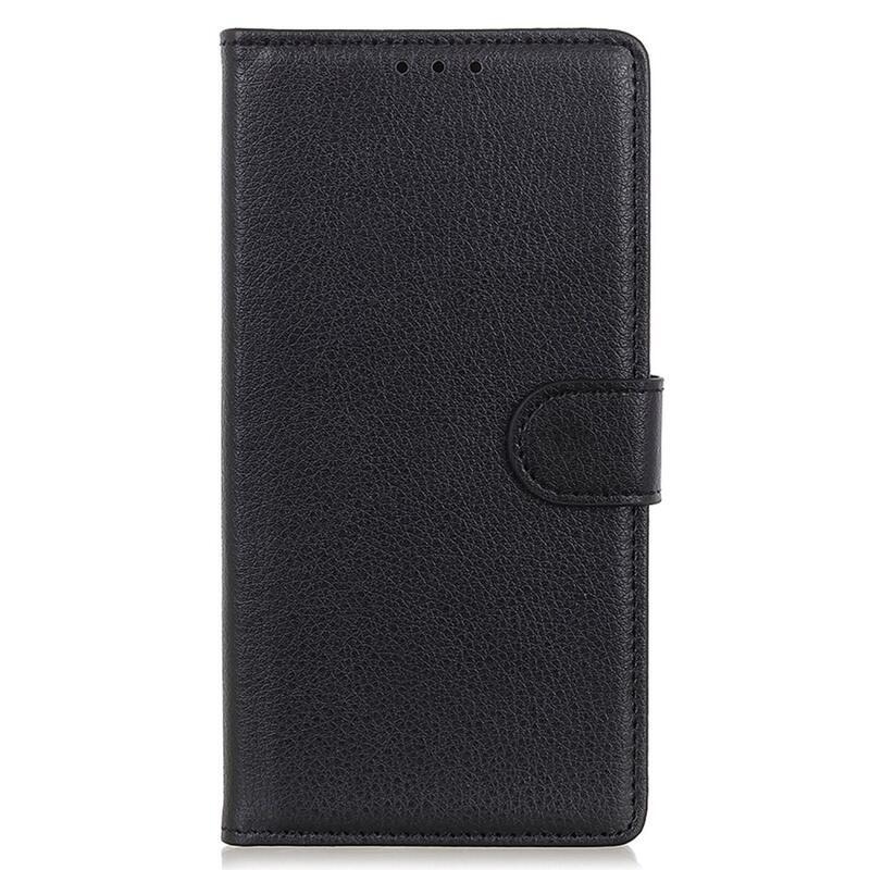 Litchie könyv tok Xiaomi Redmi Note 12S-hez - fekete