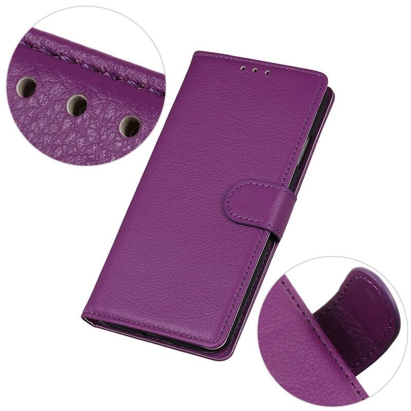 Litchie könyv tok Xiaomi Redmi Note 12S-hez - lila