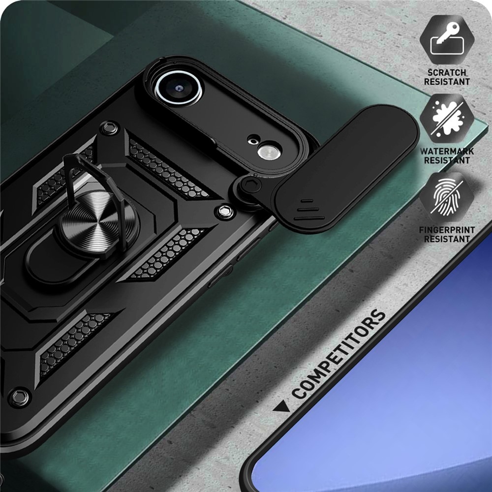 Ring tartós borító iPhone 17 Air készülékhez - Fekete