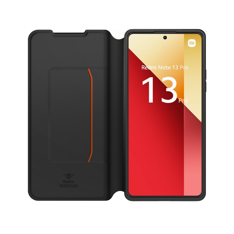 Készült Xiaomi Book tok Poutkemmel a Xiaomi Redmi Note 13 Pro 4G Fekete