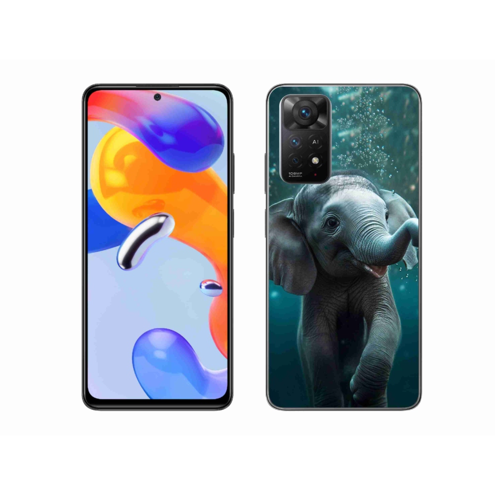 Gél borítás mmCase a Xiaomi Redmi Note 11 Pro 4G/5G - elefánt a víz alatt