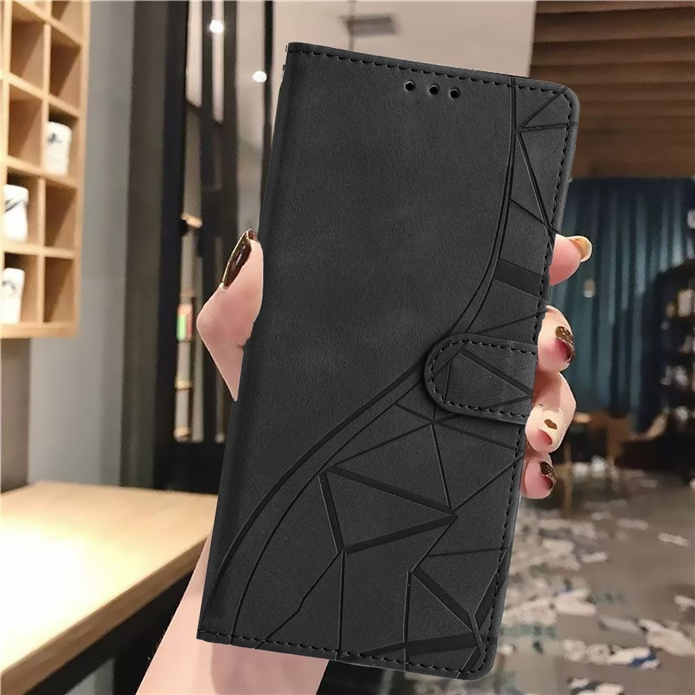 Háromszögek könyvtáska Xiaomi 15T-hez - fekete
