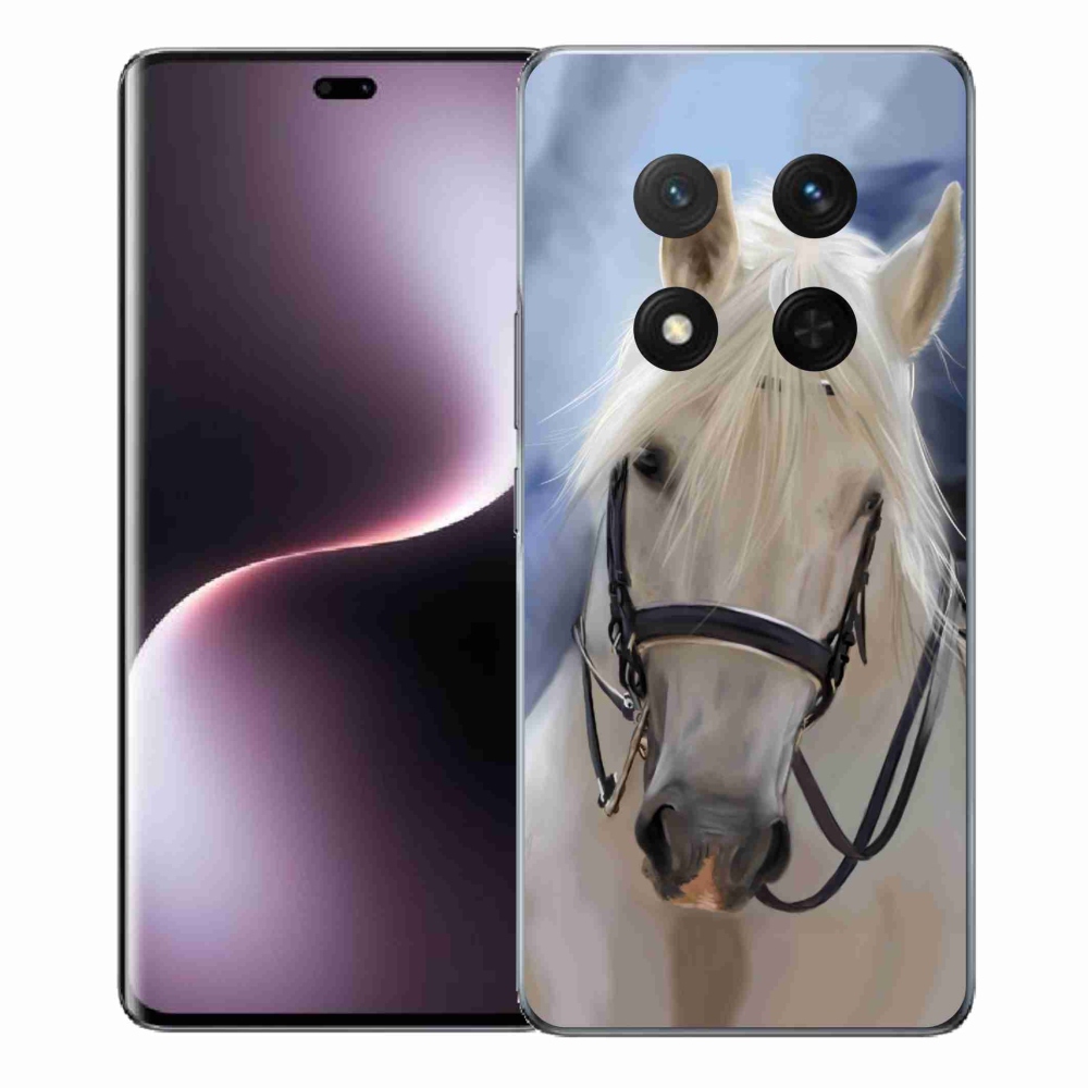Zselés borítás mmCase a Honor Magic 7 Lite 5G számára - fehér ló