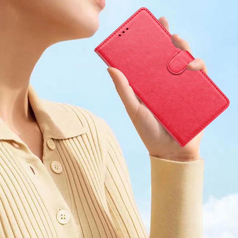 Vérrögök könyv tok Samsung Galaxy S25 Edge-hez - rózsaszínű