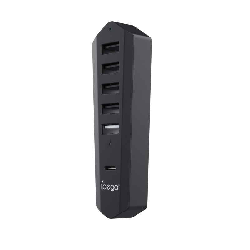 iPega P5S003 USB/USB-C HUB PS5 Slimhez Fekete