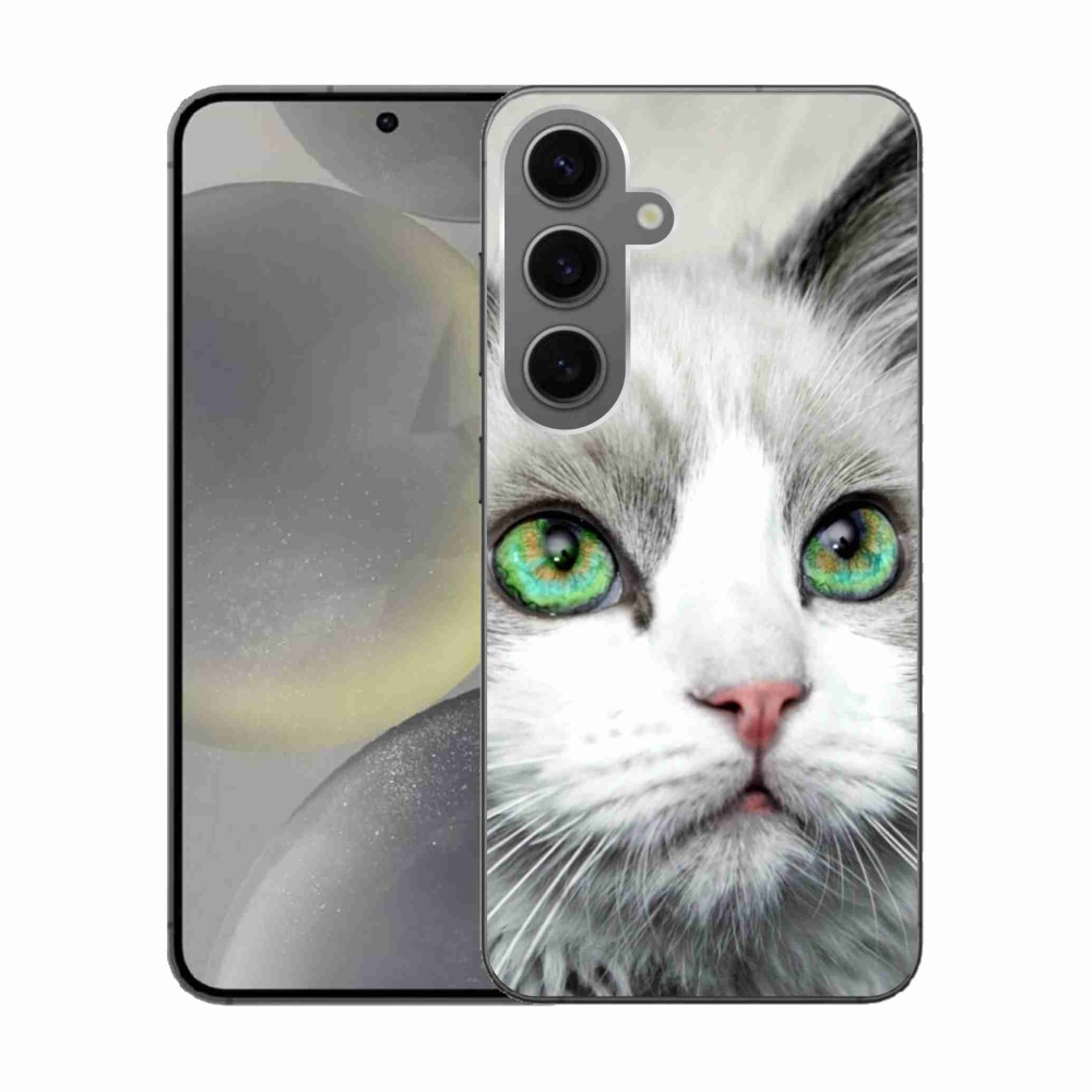Zselés borítás mmCase Samsung Galaxy S24 készülékhez - macska nézet