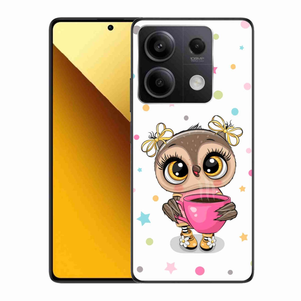 Gél borítás mmCase a Xiaomi Redmi Note 13 5G számára - rajzfilm bagoly