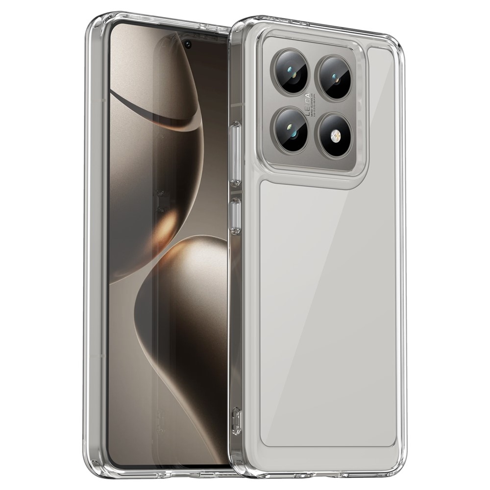 Gél tok fix hátlappal Xiaomi 14T/14T Pro készülékhez - átlátszó