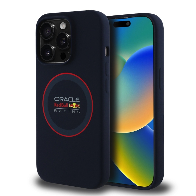 Red Bull szilikon Red Ring MagSafe hátlap iPhone 14 Pro tengerészgyalogsághoz