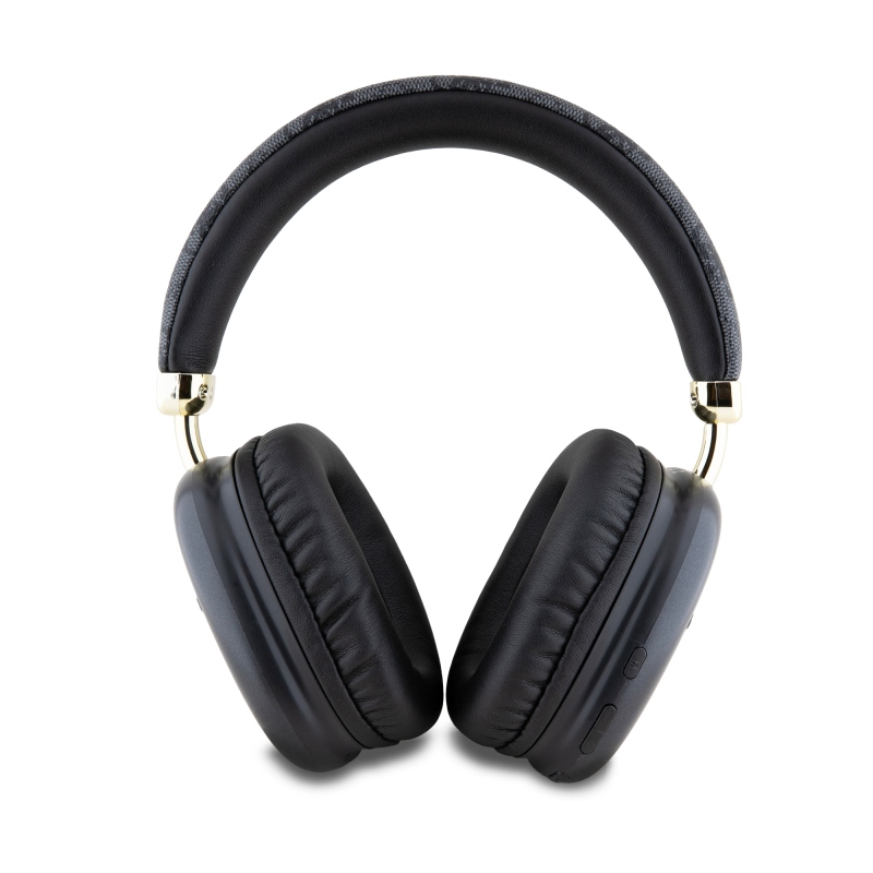 Guess PU bőr 4G háromszög logós Bluetooth sztereó fejhallgató fekete