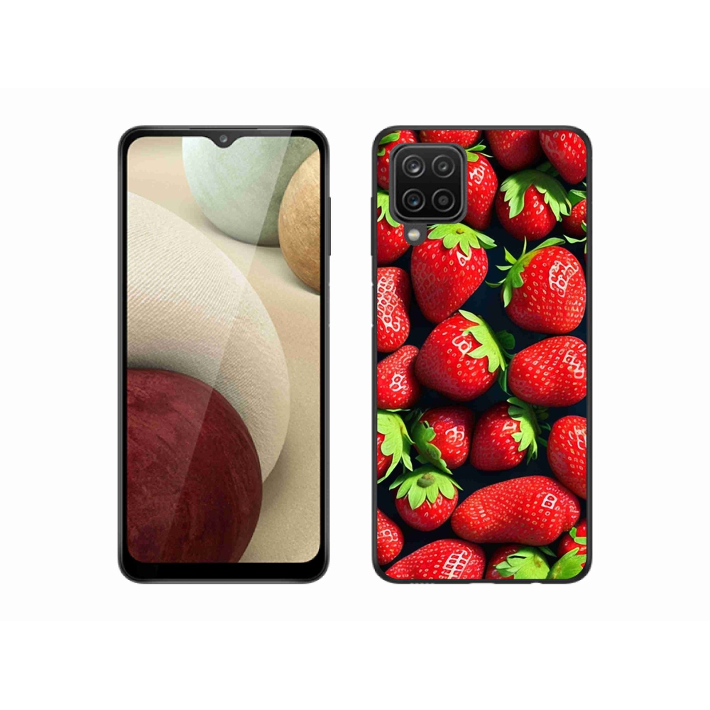 Gél védőhuzat mmCase Samsung Galaxy M12 készülékhez - eper