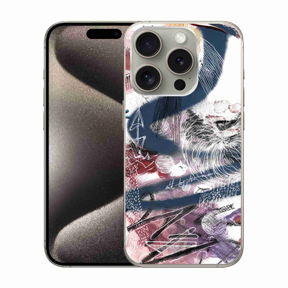 Gél borítás mmCase iPhone 15 Pro készülékhez - absztrakt motívum 28