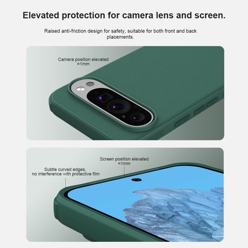Nillkin Super Frosted PRO hátlap a Google Pixel 9/9 Pro-hoz Fekete