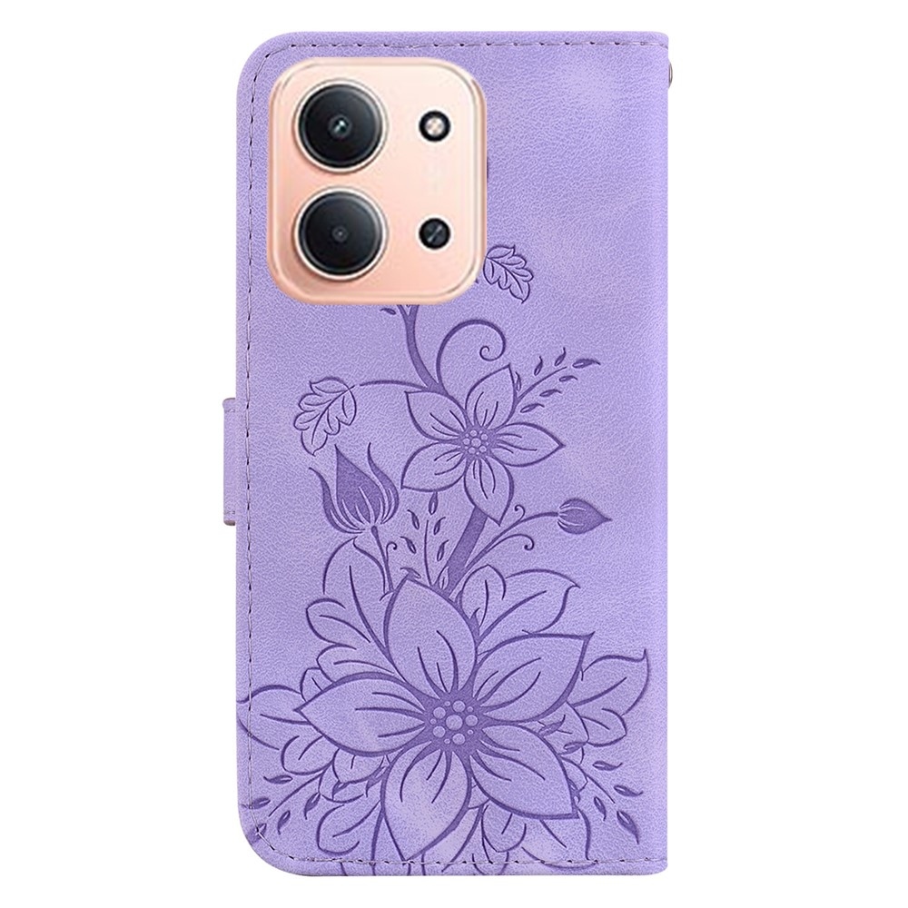 Lily könyv tok Xiaomi Redmi 15C 4G/5G (173mm) - lila