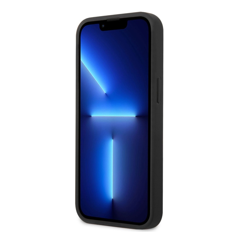 Guess PU 4G fém logós hátlap iPhone 14 szürke modellhez