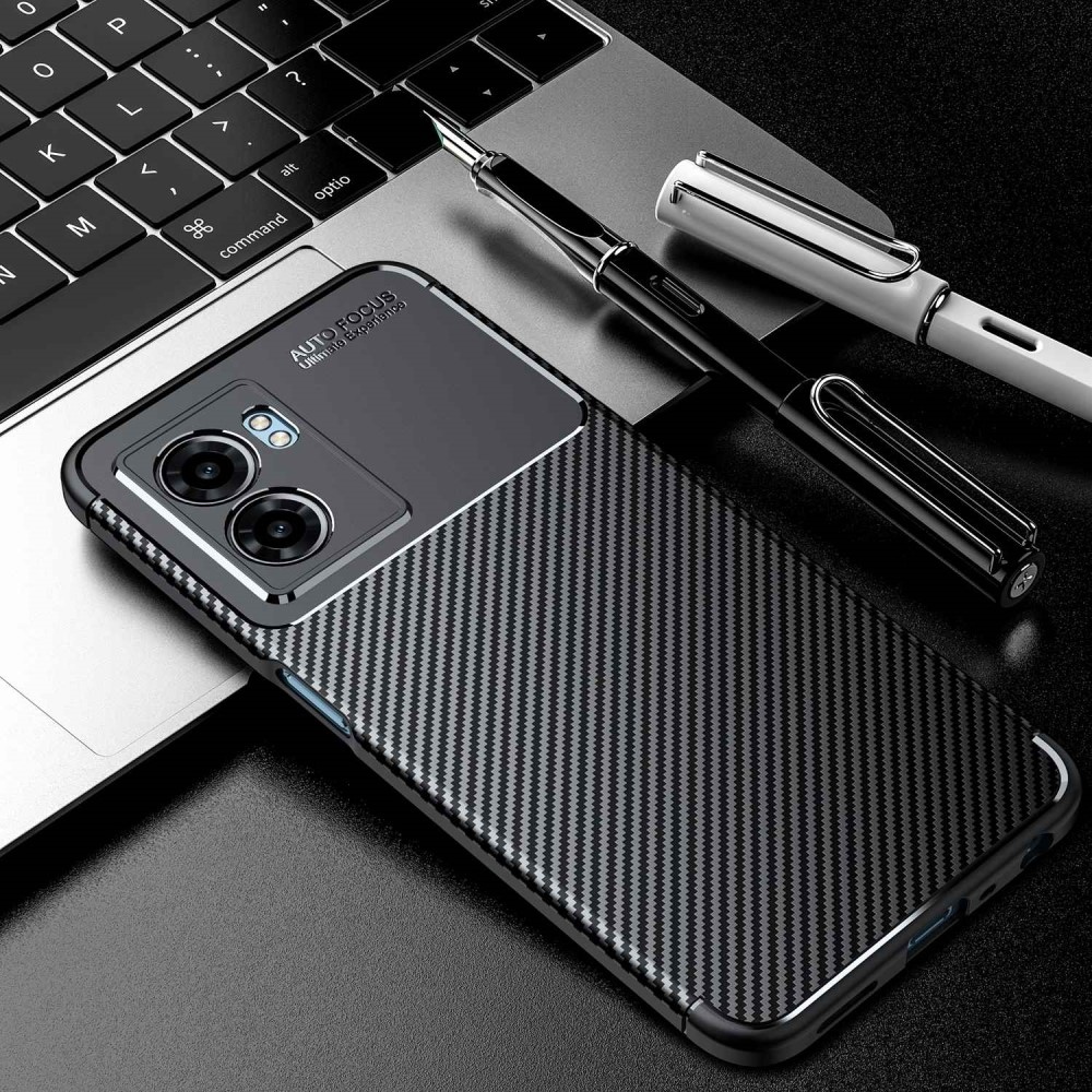 Szálálló zselés tok a Realme Narzo 50 készülékhez - fekete