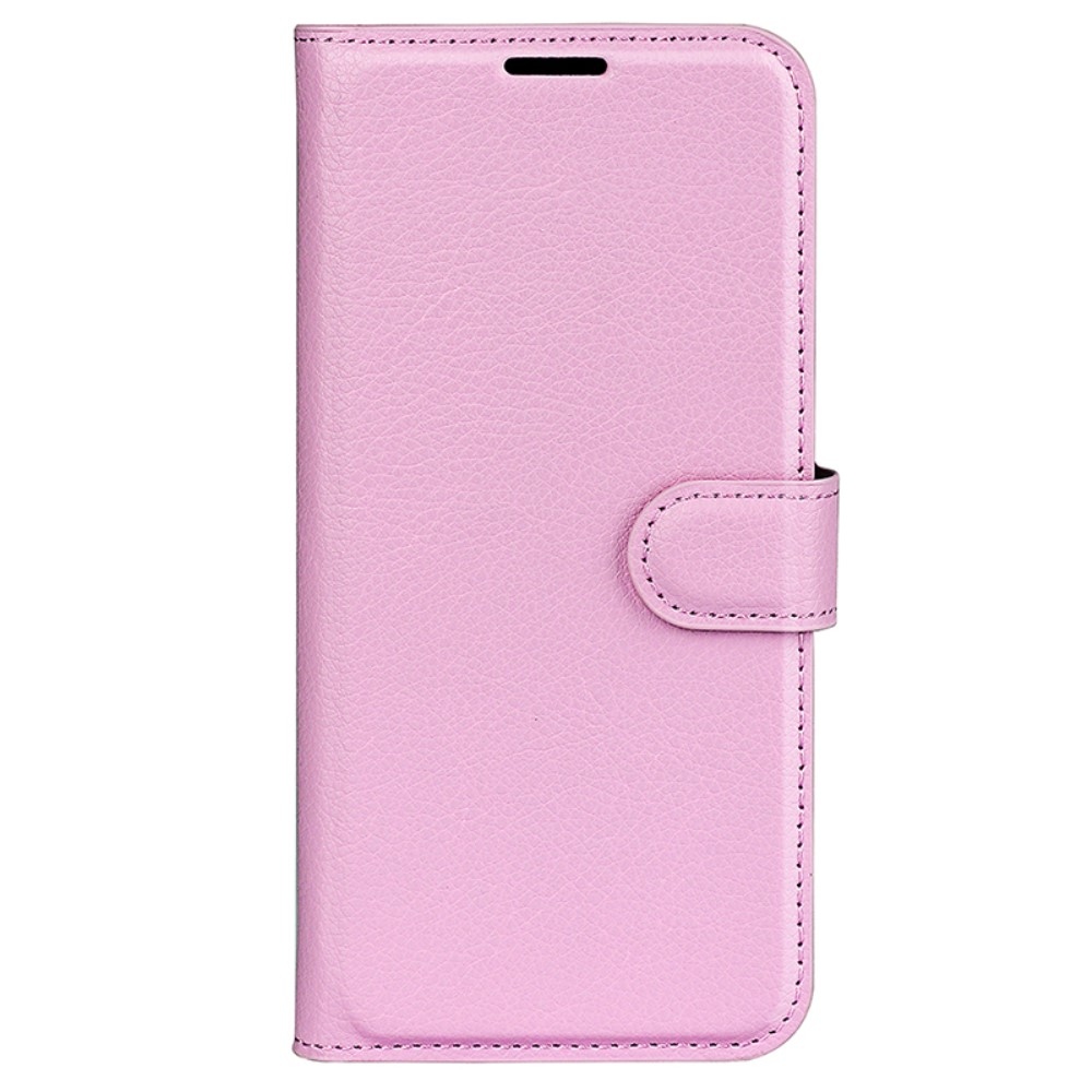 Litchi könyv tok Samsung Galaxy S24 készülékhez - rózsaszín