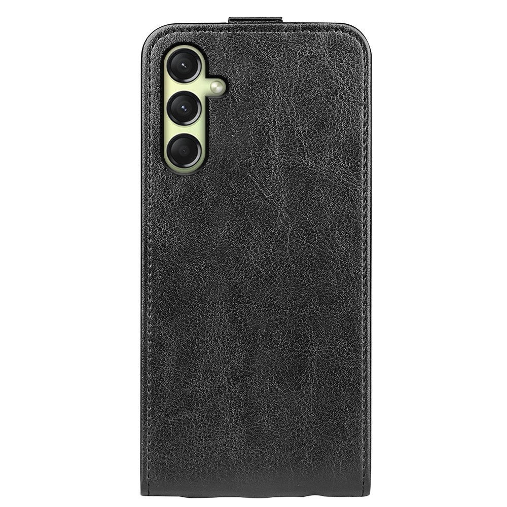 Függőleges könyvtáska Samsung Galaxy A16 4G/5G készülékhez - fekete
