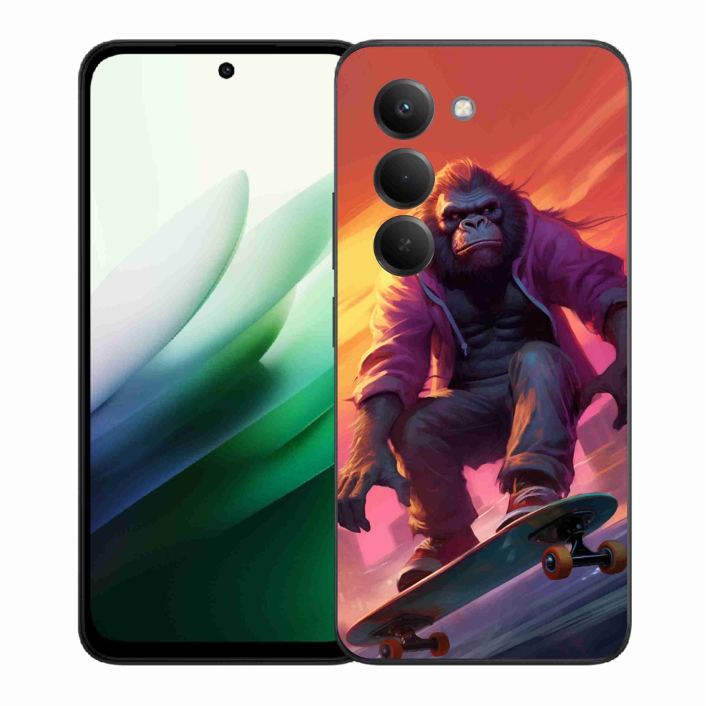 Gél borítás mmCase a Xiaomi Redmi 15 5G-hez - gorilla a gördeszkán
