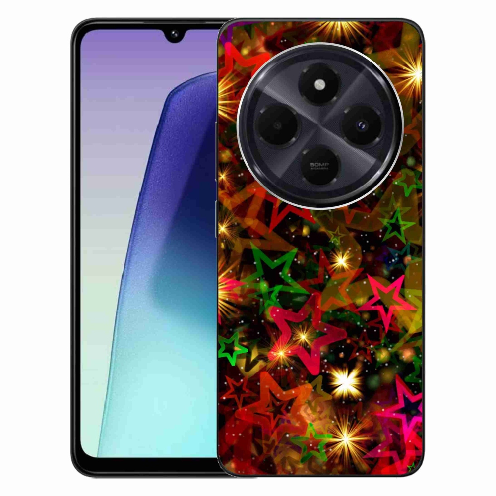 Gél borítás mmCase a Xiaomi Redmi 14C/Poco C75-hez - színes csillagok