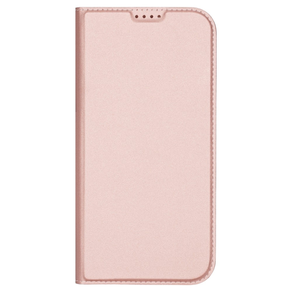 DUX könyvtáska iPhone 16 Pro készülékhez - rózsaarany