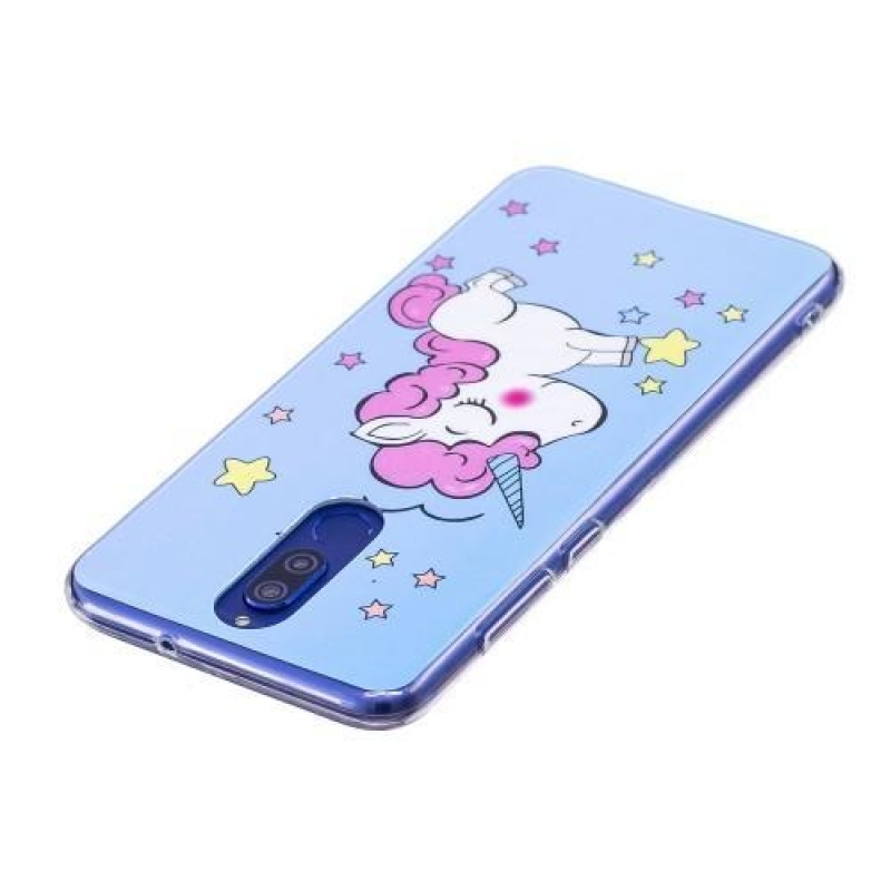 Lumin gél tok Huawei Mate 10 Lite készülékhez - kék egyszarvú