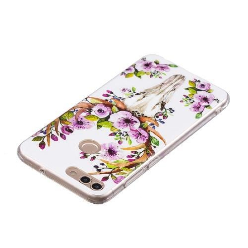 Luminus zselés tok Huawei P Smarthoz - virágos szarvas