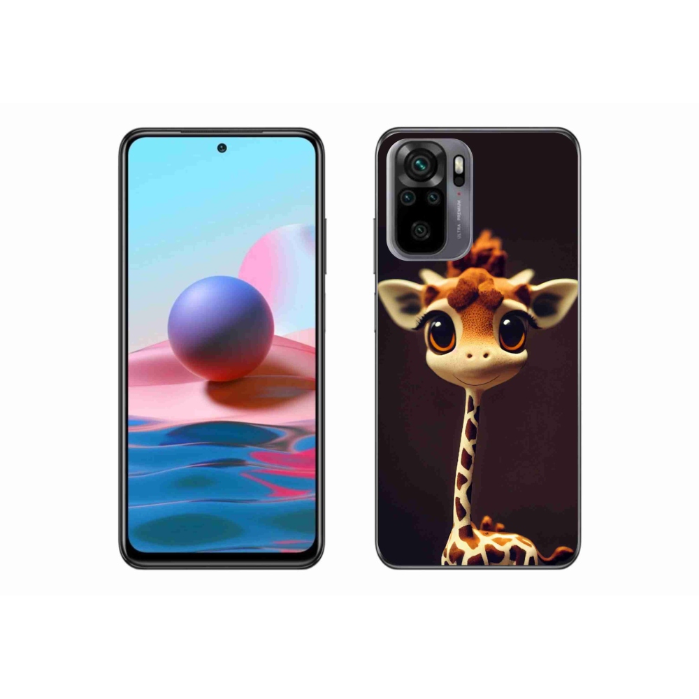Gél borítás mmCase a Xiaomi Poco M5s készülékhez - kis zsiráf