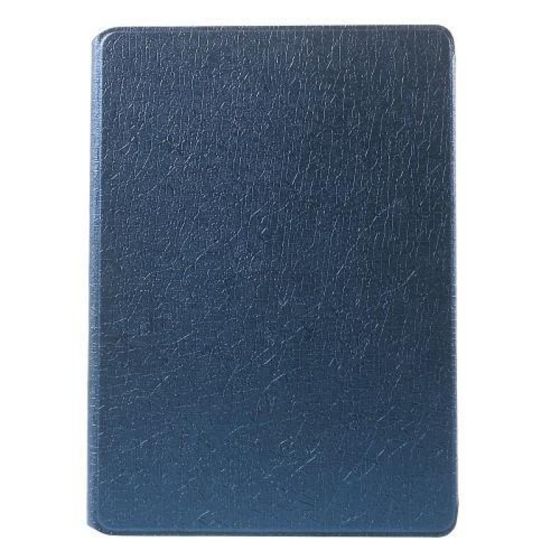 Luxus PU bőr tok textúrával iPad Air 2 készülékhez - sötétkék