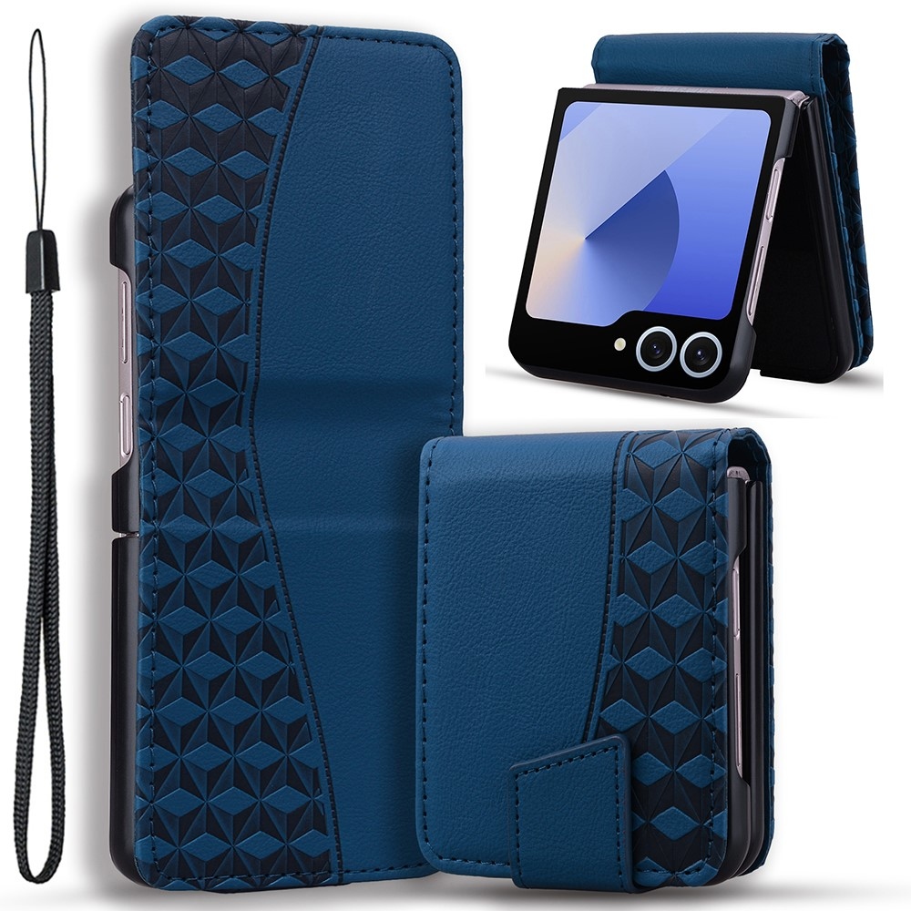 Gridy könyvtáska Samsung Galaxy Z Flip7 5G - kék