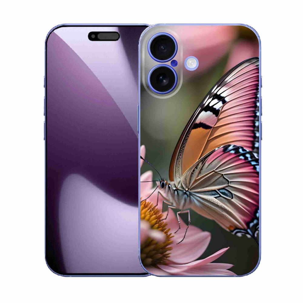 Zselés borítás mmCase iPhone 17 készülékhez - színes pillangó