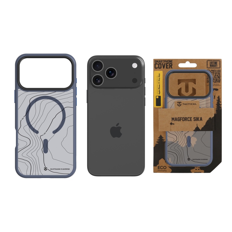 Taktikai MagForce Hyperstealth Sika borító iPhone 17 Pro Max készülékhez Mélykék