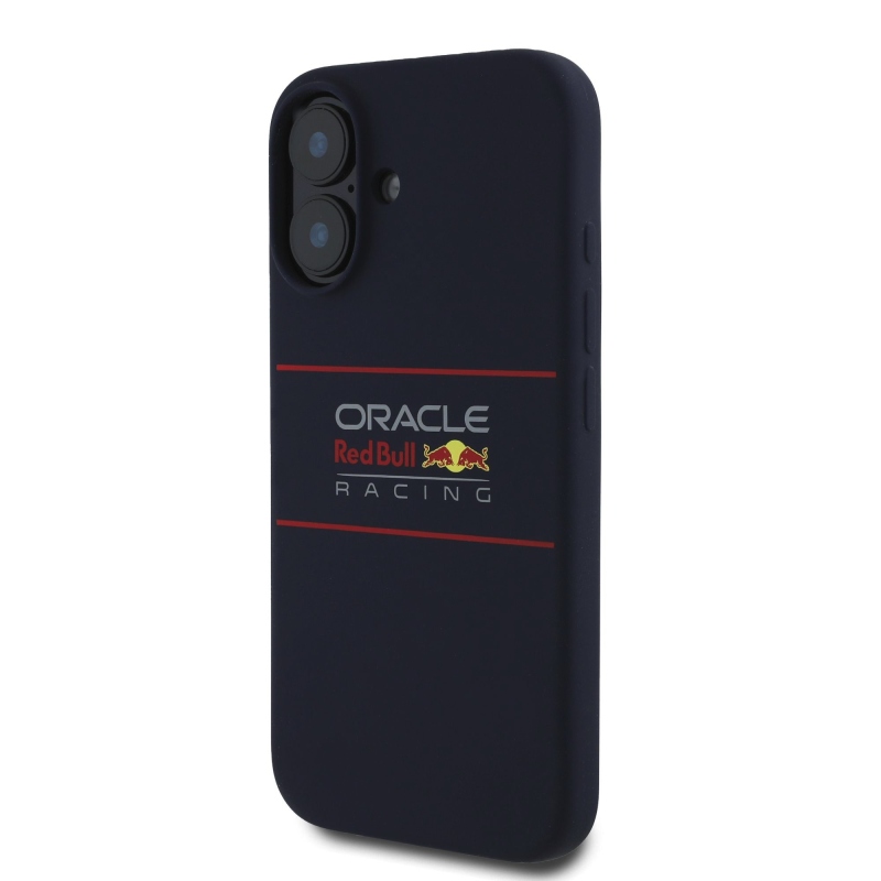 Red Bull szilikon vízszintes logóval ellátott MagSafe hátlap iPhone 16 Plus-hoz Navy
