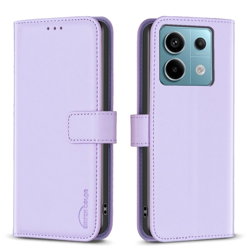 BNF könyvtáska Xiaomi Redmi Note 13 Pro 5G/Poco X6 5G - világos lila