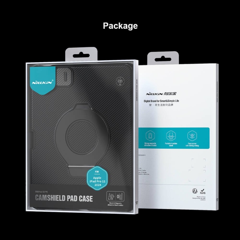 Nillkin CamShield Pad hátlap iPad Pro 11 2024 fekete borító iPad Pro 11 2024 fekete
