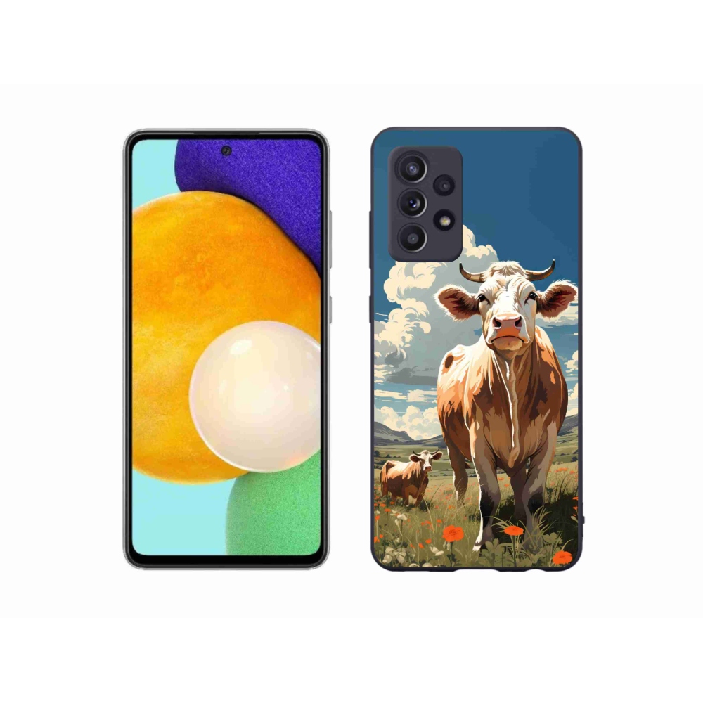 Zselés borítás mmCase Samsung Galaxy A52s 5G - tehenek a réten
