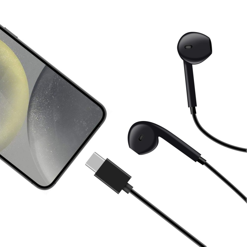 CSOMAG:ME vezetékes fejhallgató USB-C Fekete