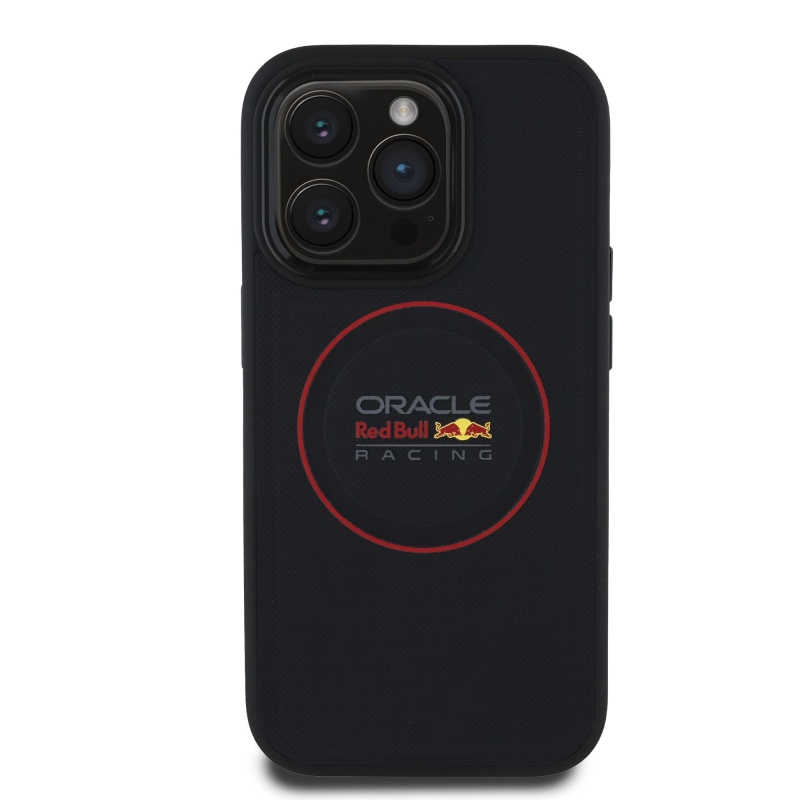 Red Bull PU bőr piros gyűrűs MagSafe hátlap iPhone 14 Pro tengerészgyalogsághoz