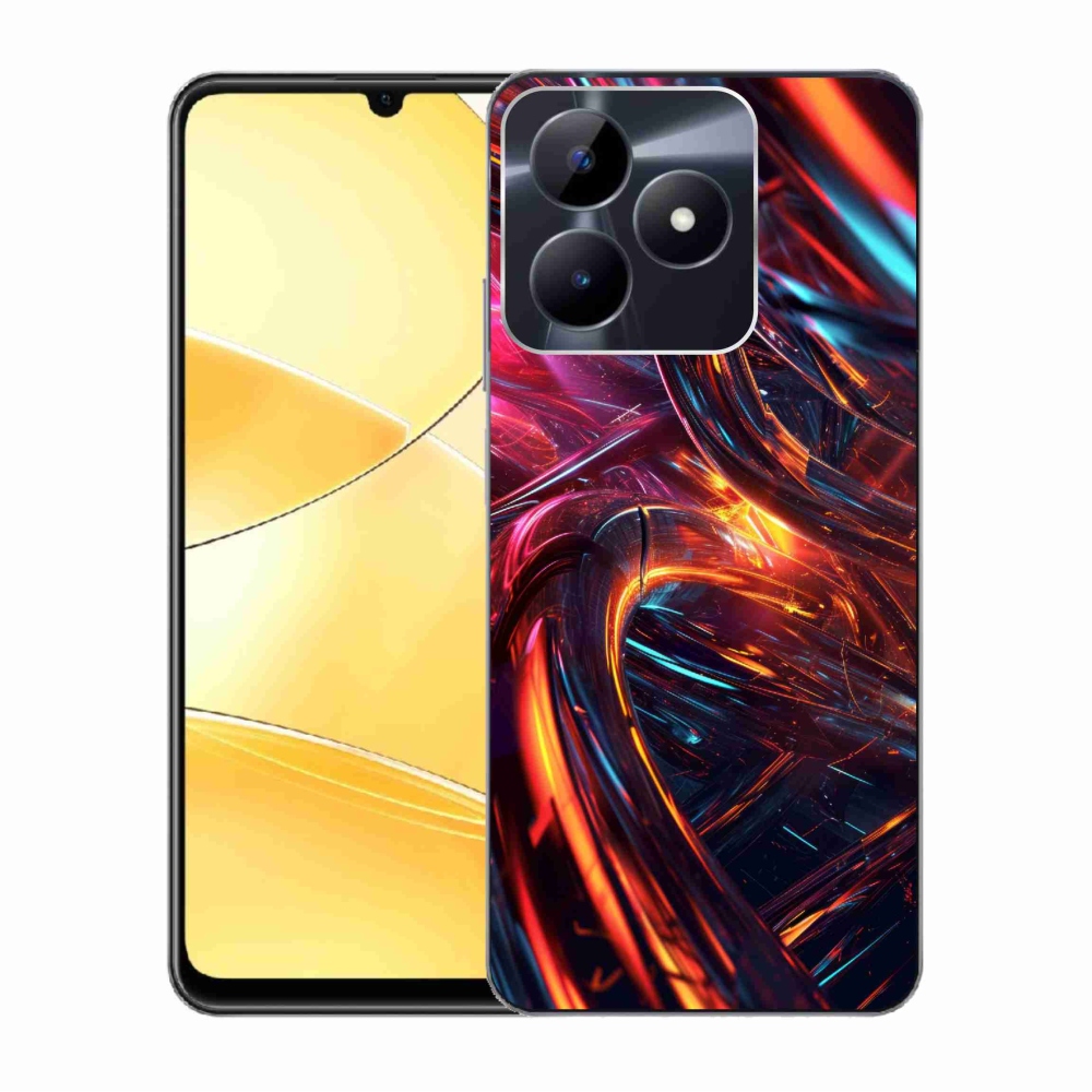 Zselés tok mmCase a Realme C51/C53 készülékhez - absztrakt motívum 10